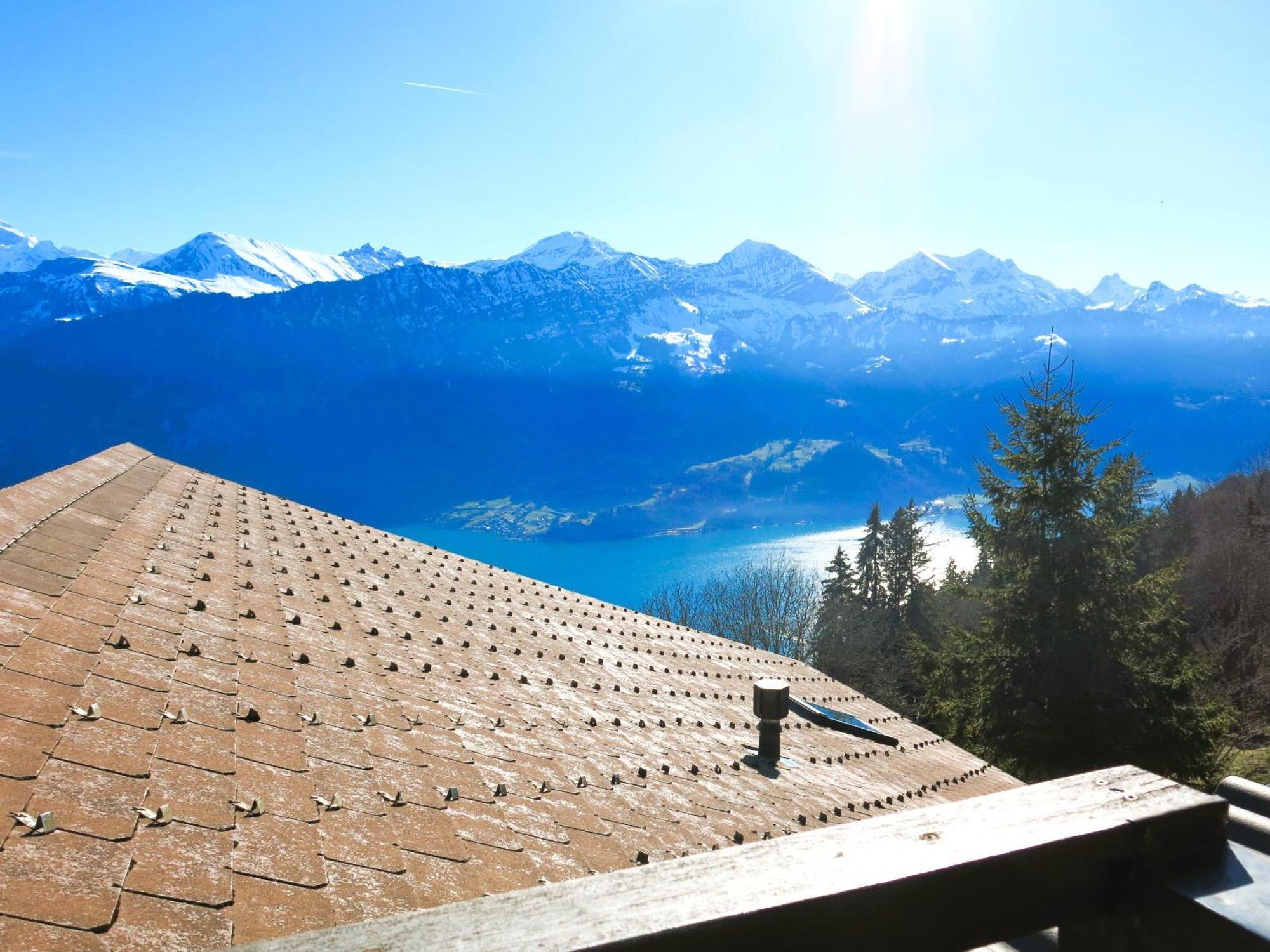 Chalet Lilo 4 Zimmer Big View Беатенберг Экстерьер фото