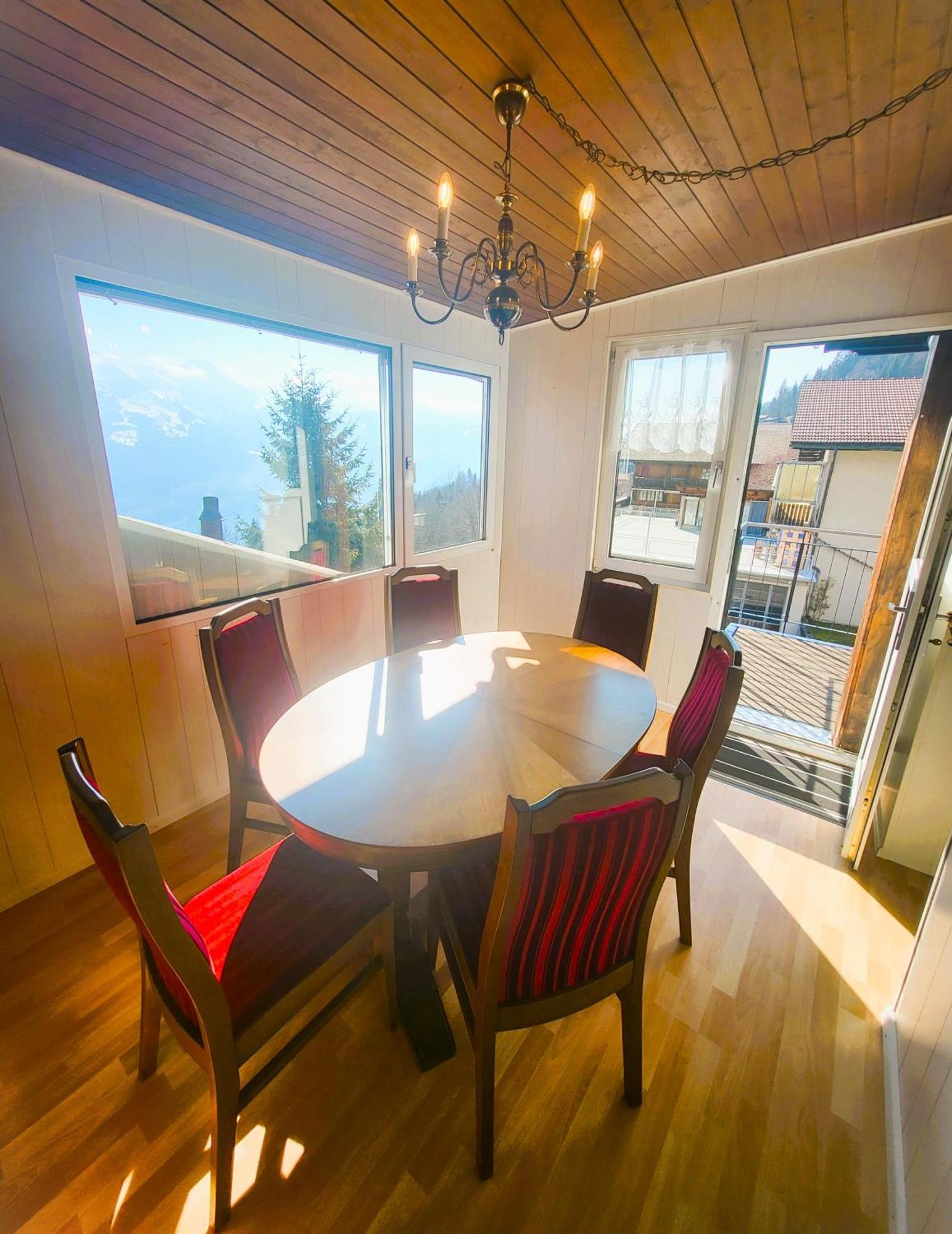 Chalet Lilo 4 Zimmer Big View Беатенберг Экстерьер фото